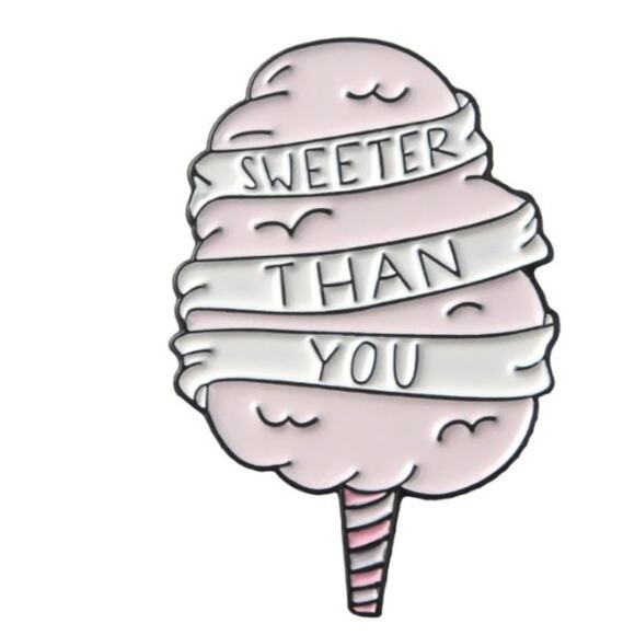 Cotton Candy Sweeter Than You Pin Brooch - Picture 3 of 3